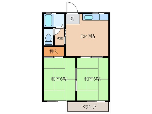 ひかりハイツの物件間取画像